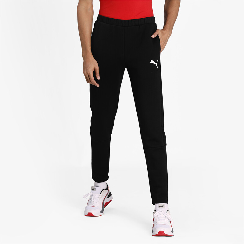 Men's PUMA Evostripe Core Cotton Track Pants in Black size M