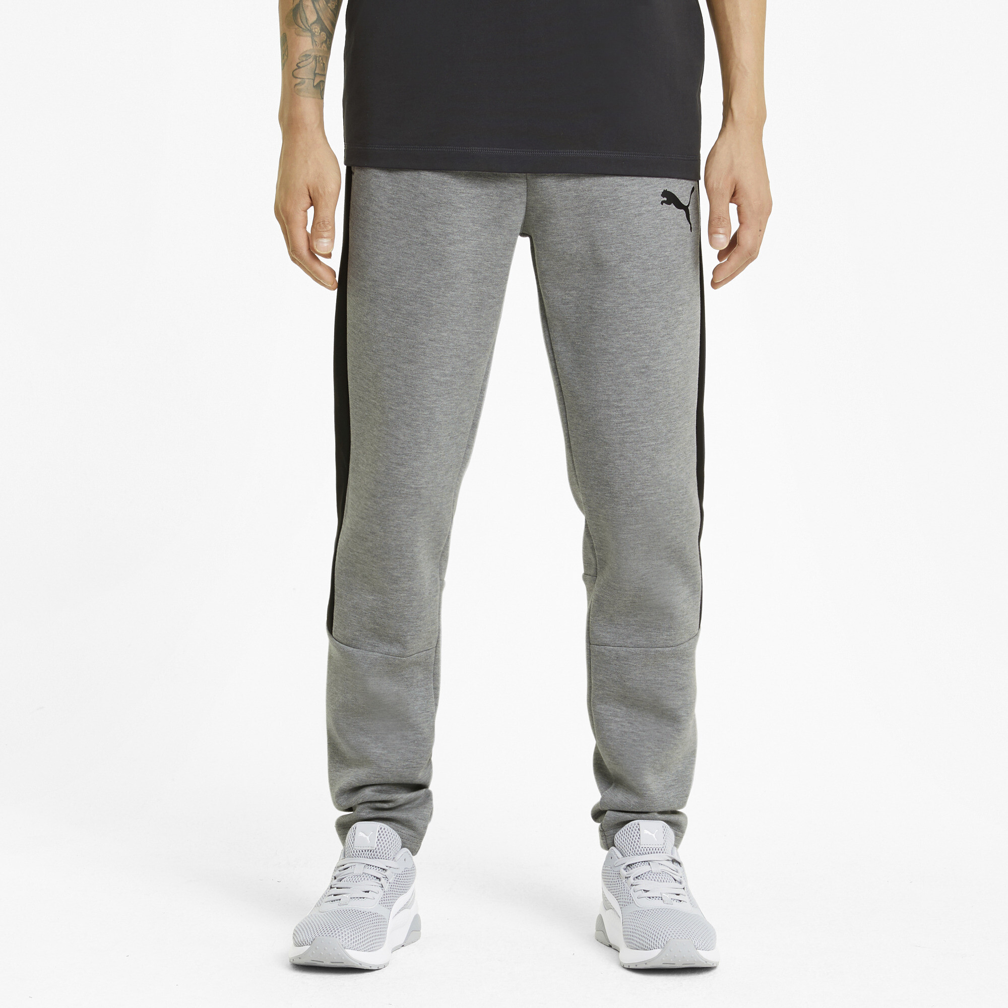 Men's PUMA Evostripe Sweatpants In Heather, Size XS