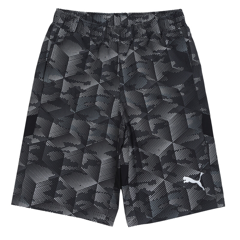 

PUMA Active Sports Woven Printed Youth Shorts, Black