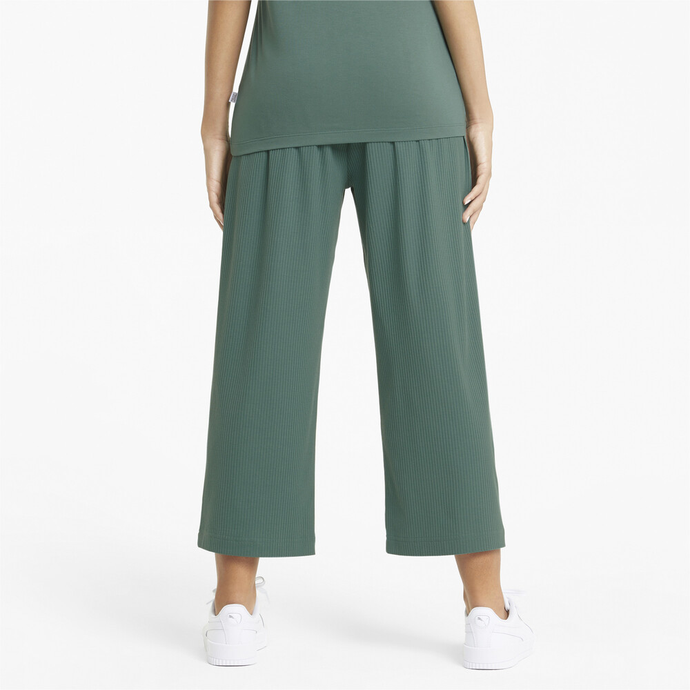 

PUMA - female - Штаны Modern Basics Wide Women's Pants – Blue Spruce –, Зеленый