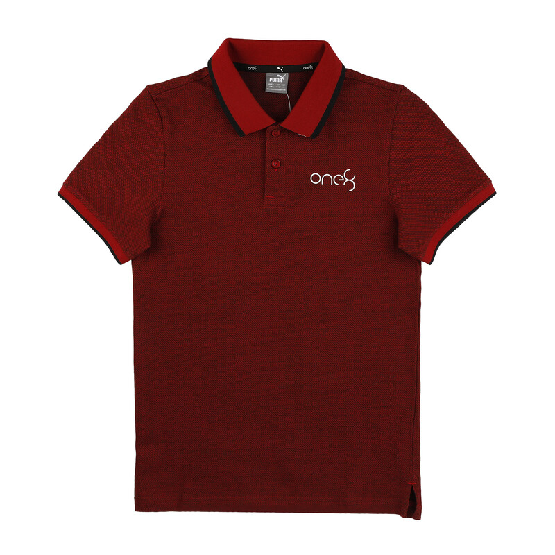 

PUMA X One8 Boy's Jacquard Polo, Red