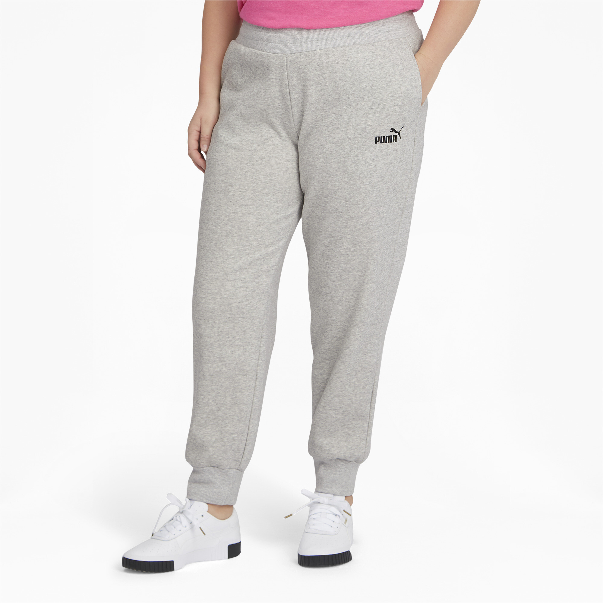 puma men's essentials logo fleece sweatpants