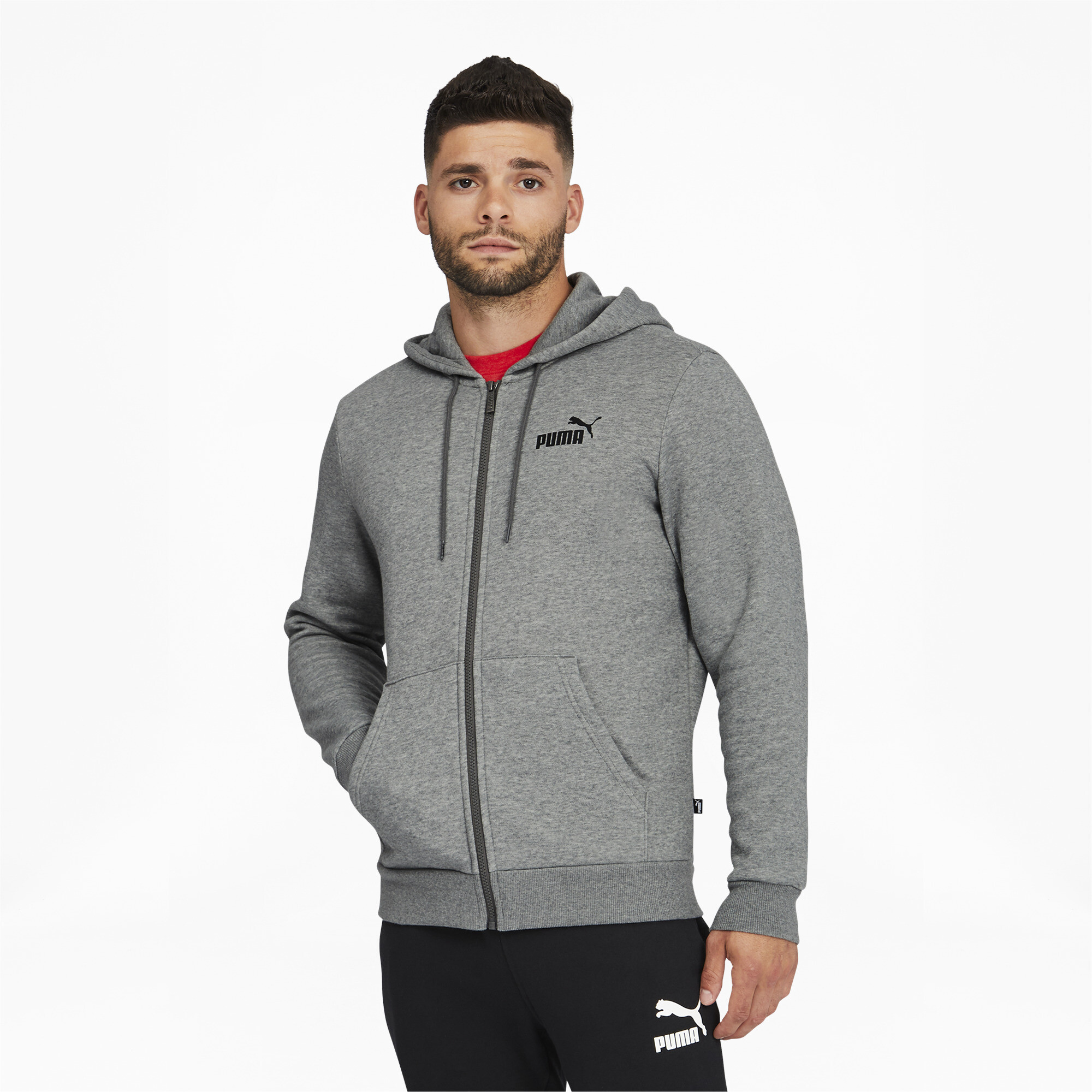 PUMA Men's Essentials Full Zip Hoodie | eBay