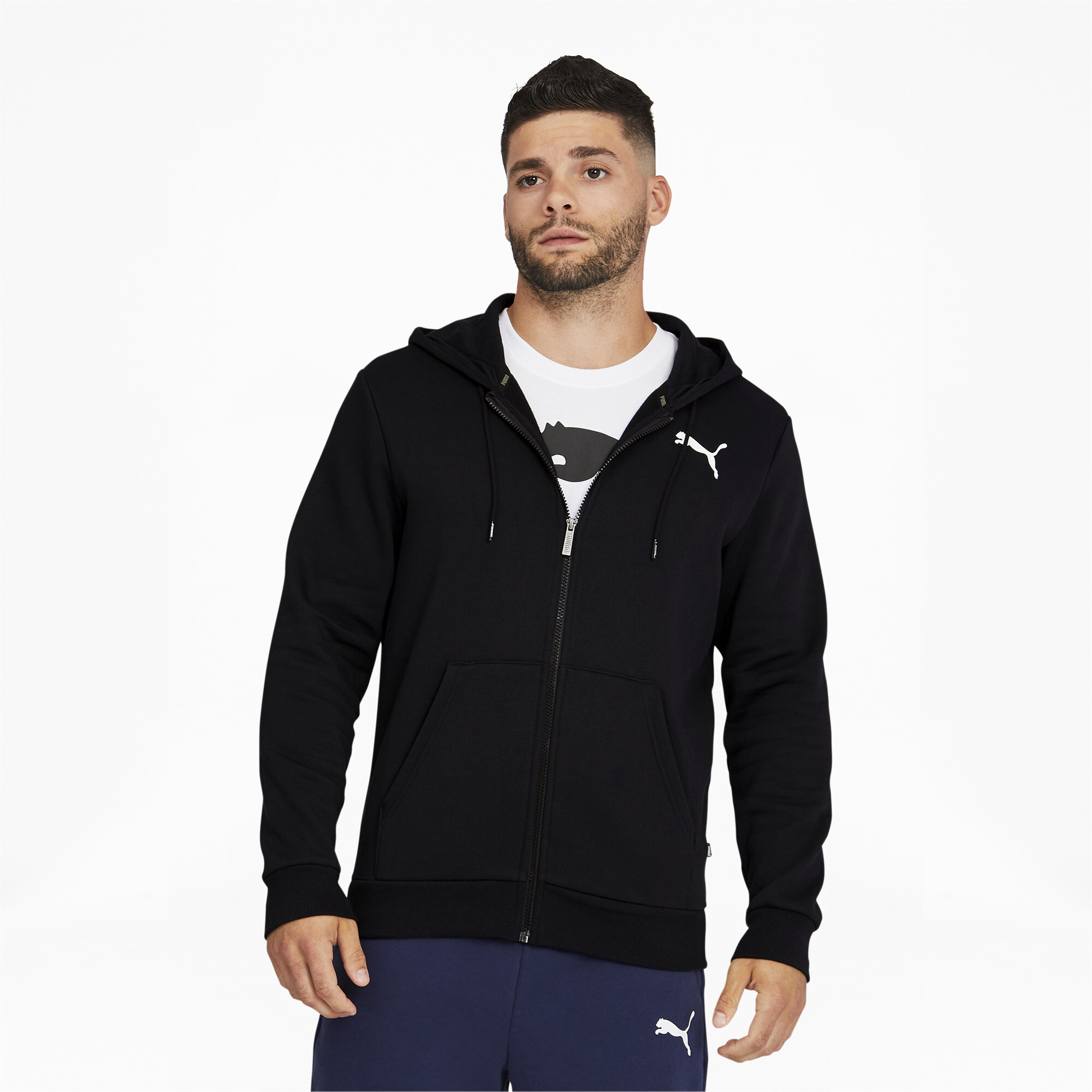 PUMA Men's Essentials Full Zip Hoodie | eBay