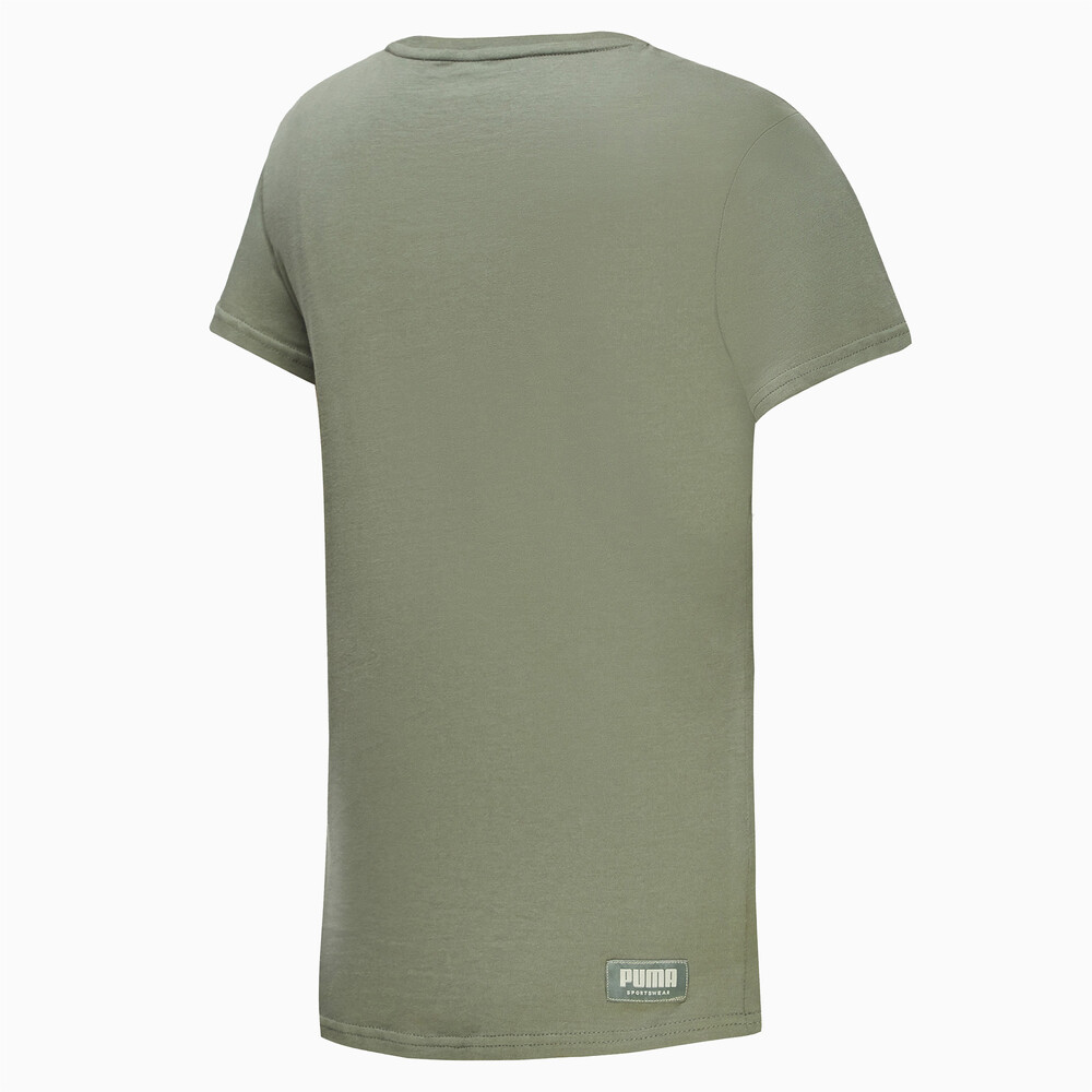 

PUMA - female - Футболка Athletics Logo Tee – Thyme –, Зеленый