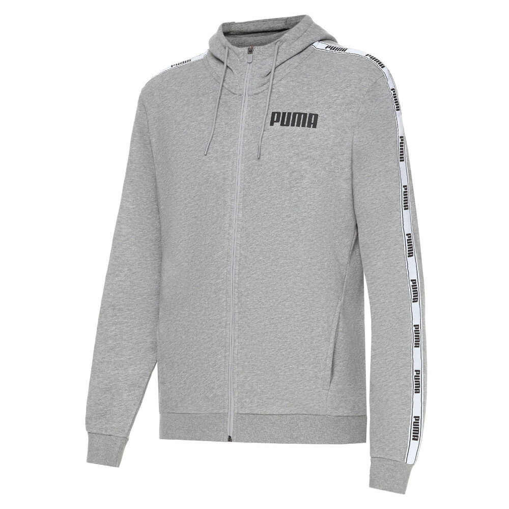 puma tape full zip hoodie