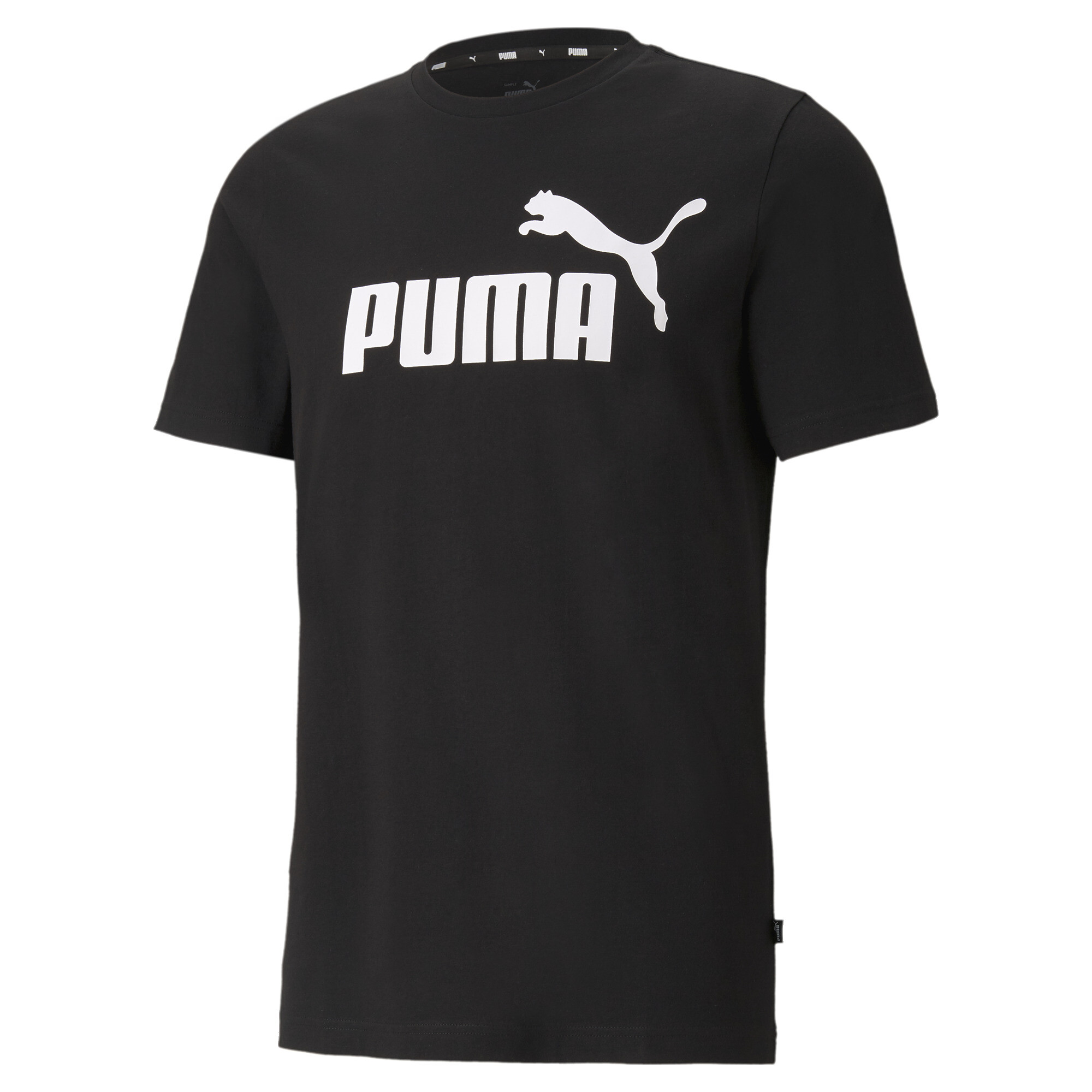 Men's Puma Essentials Logo T-Shirt, Black, Size XXL, Clothing