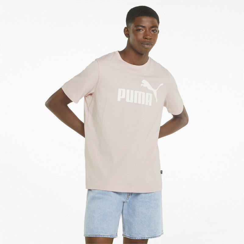 

Men's PUMA Essentials Logo Regular Fit T-shirt, Pink
