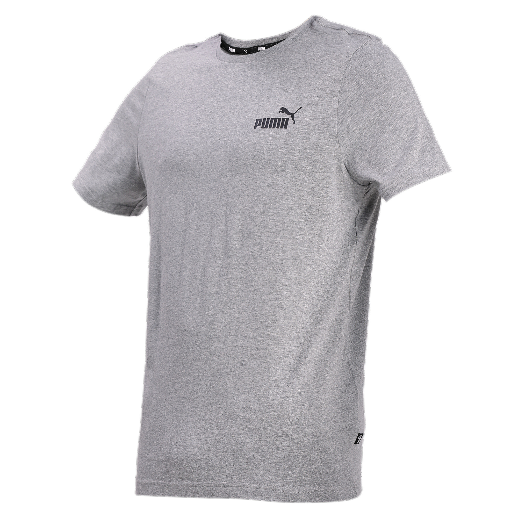 Men's Puma Essentials Small Logo T-Shirt, Gray, Size S, Clothing