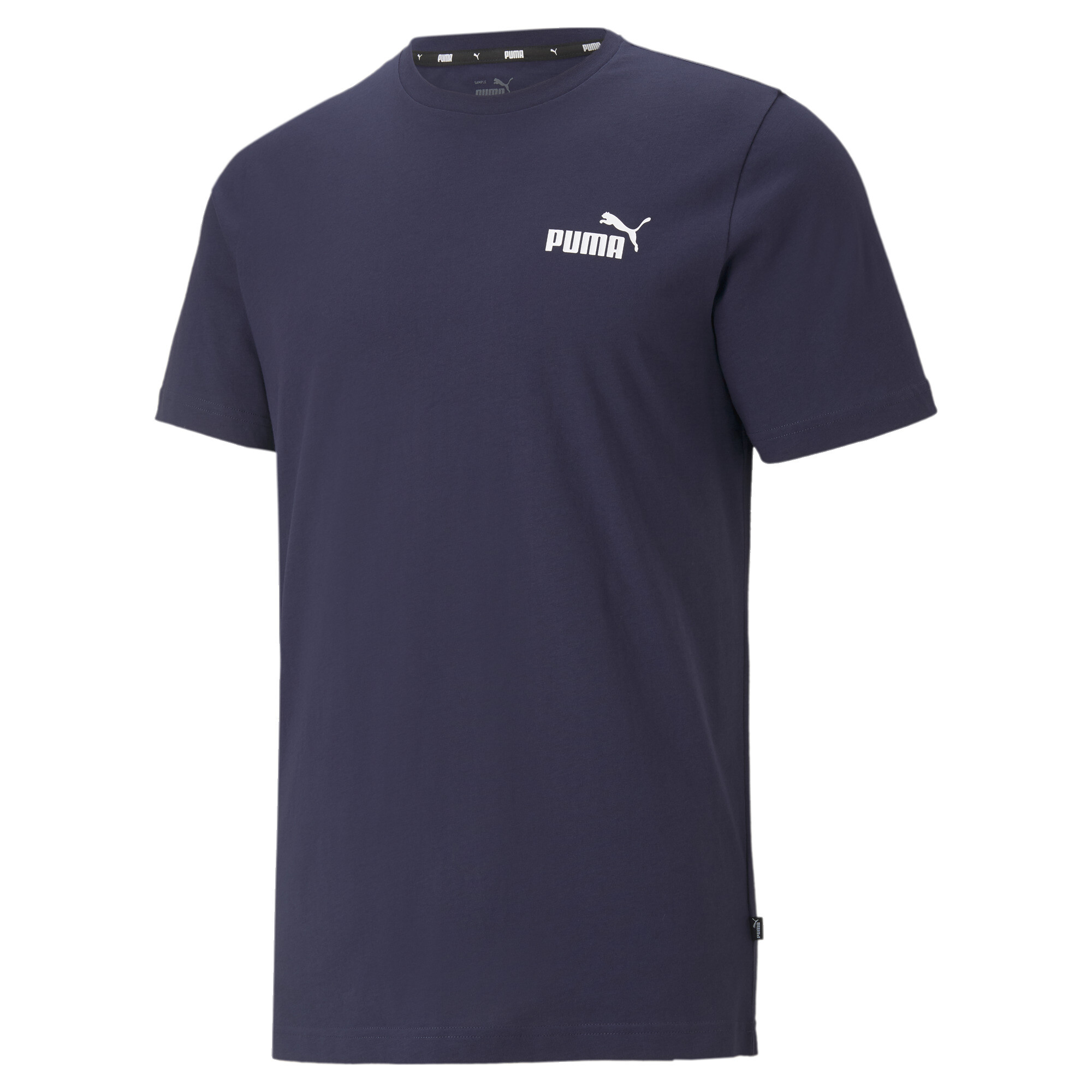 Men's Puma Essentials Small Logo T-Shirt, Blue, Size S, Clothing