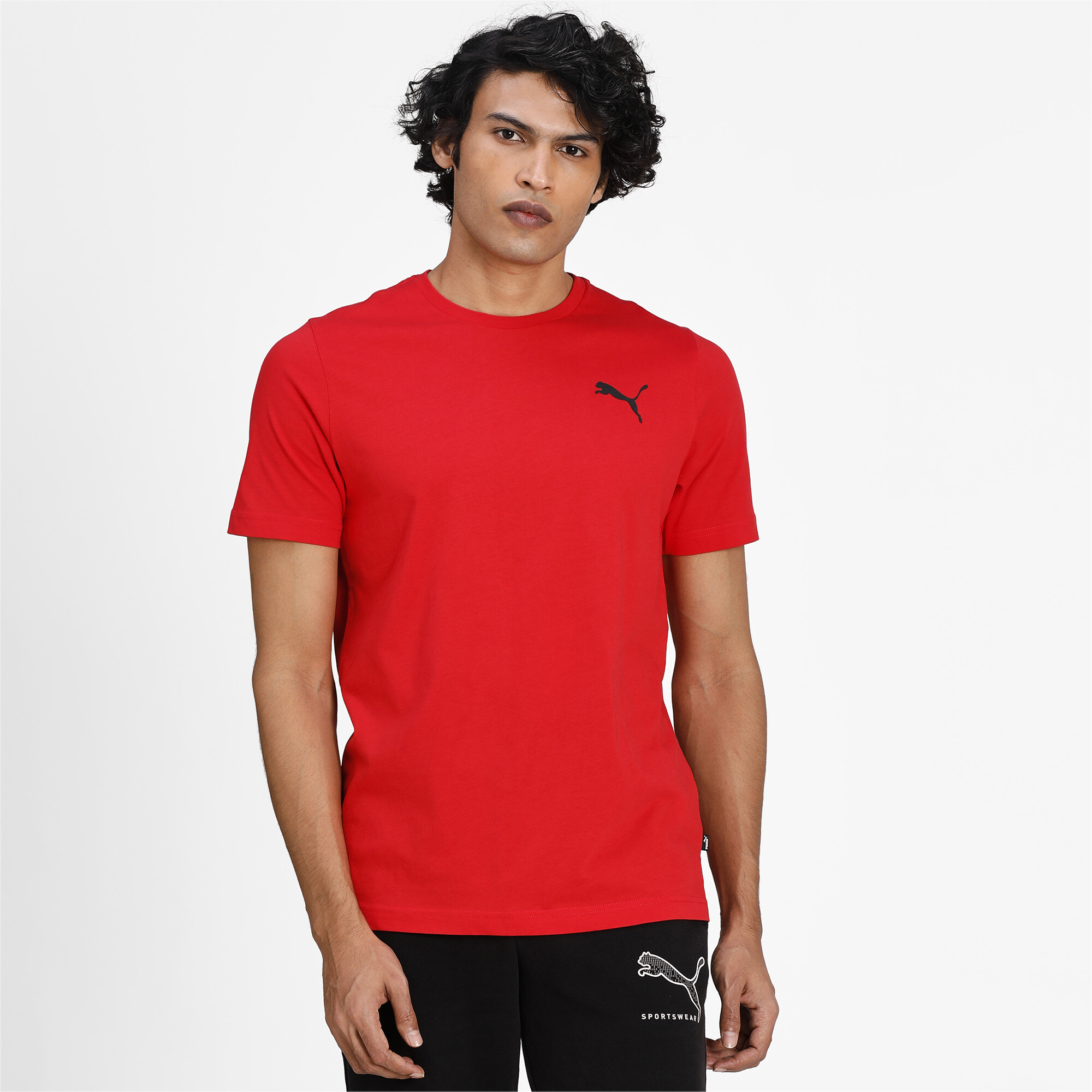 Men's Puma Essentials Small Logo T-Shirt, Red, Size 3XL, Clothing