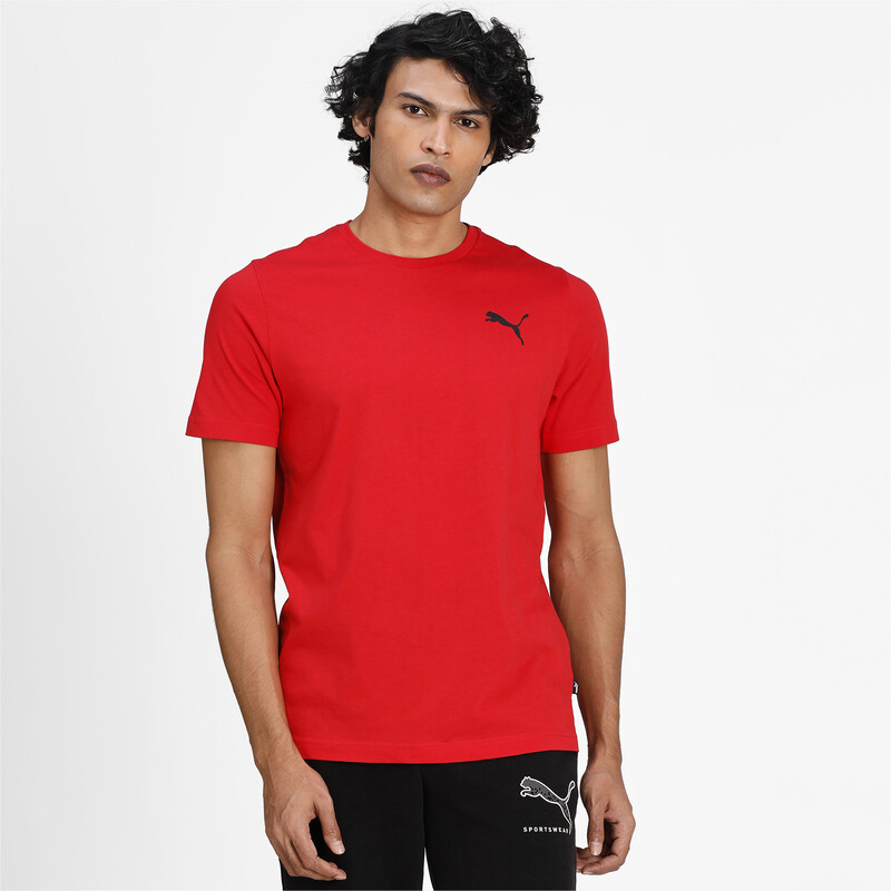 

Men's PUMA Essentials Small Logo Regular Fit T-shirt, Red