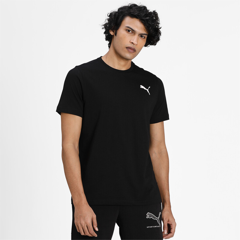 

Men's PUMA Essentials Small Logo Regular Fit T-shirt, Black