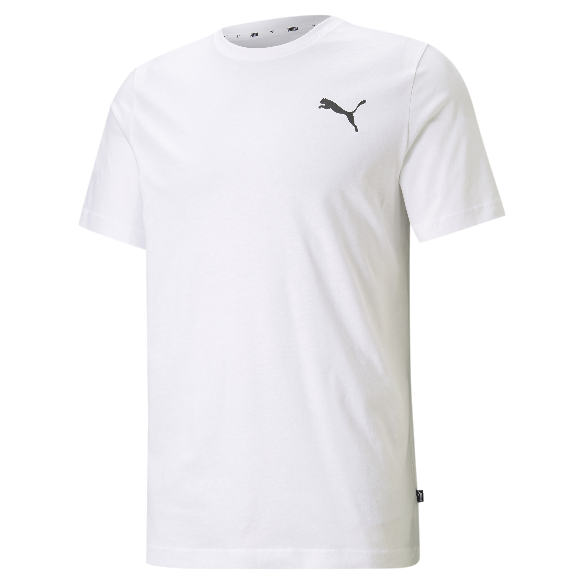 Men's Puma Essentials Small Logo T-Shirt, White, Size S, Clothing