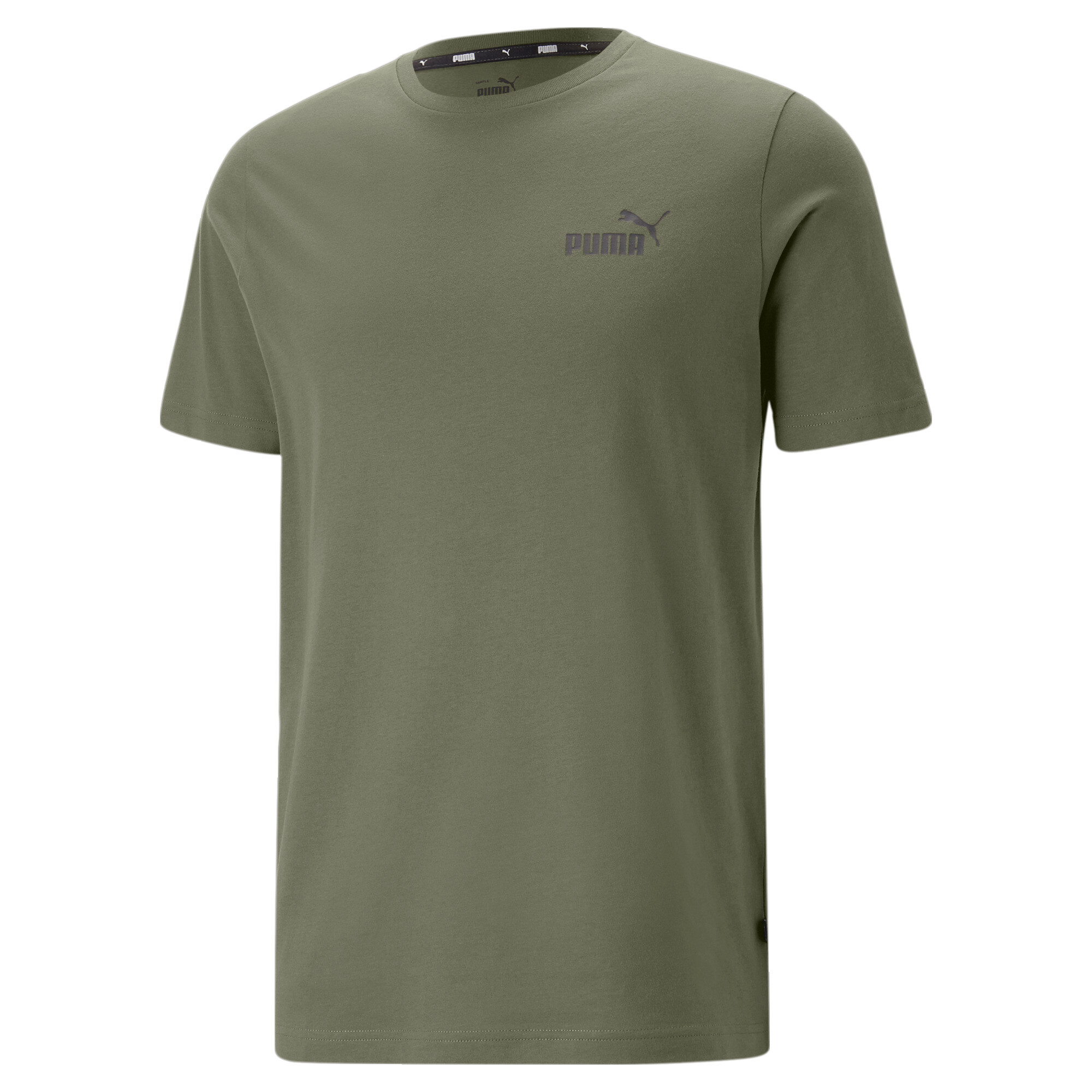 Men's Puma Essentials Small Logo T-Shirt, Green, Size L, Clothing