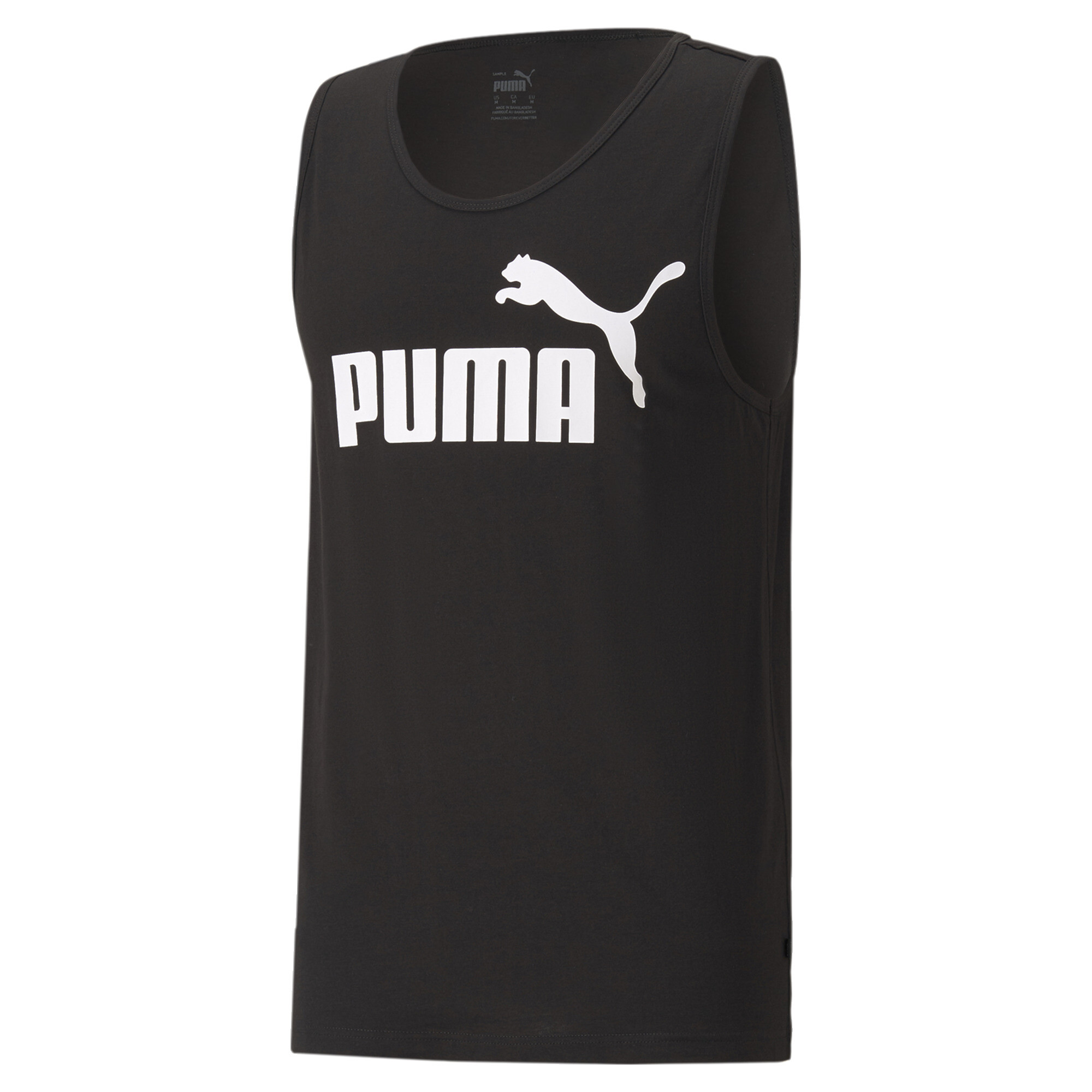 Men's Puma Essentials Tank Top, Black, Size 6XL, Clothing