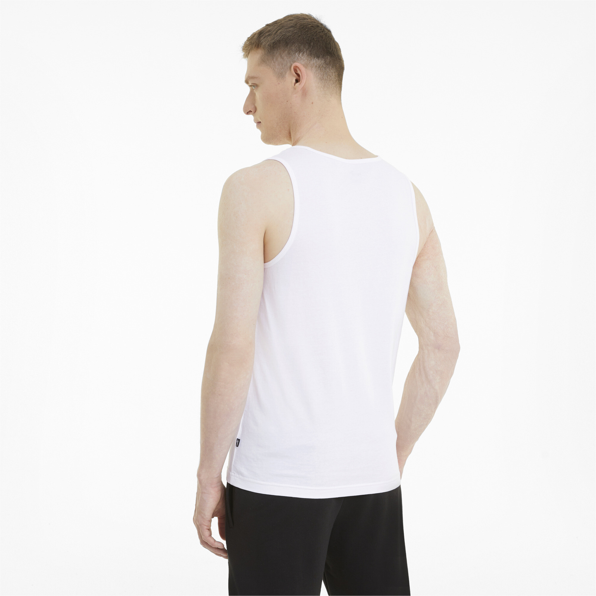 Men's Puma Essentials's Tank Top, White, Size XXS, Clothing