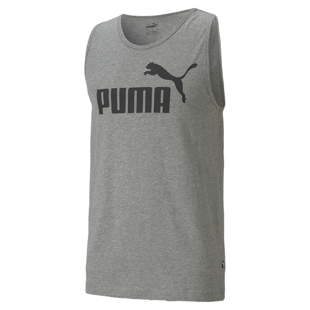 Essentials Men's Tank Top Gray PUMA