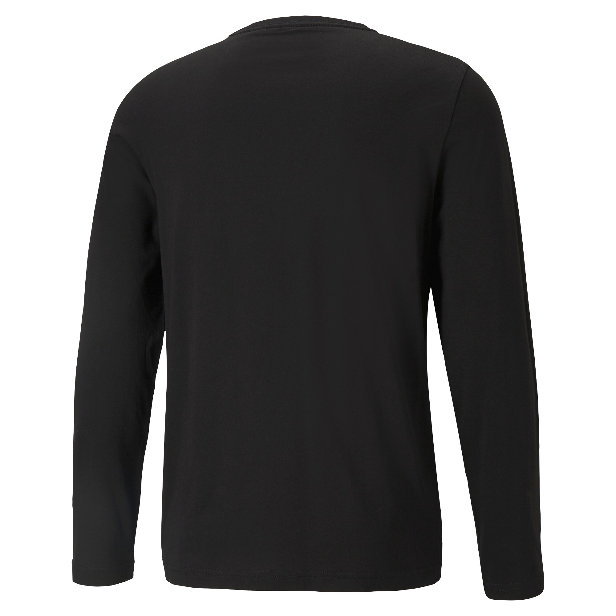 Men's Puma Essentials Long Sleeve T-Shirt, Black, Size XXS, Clothing