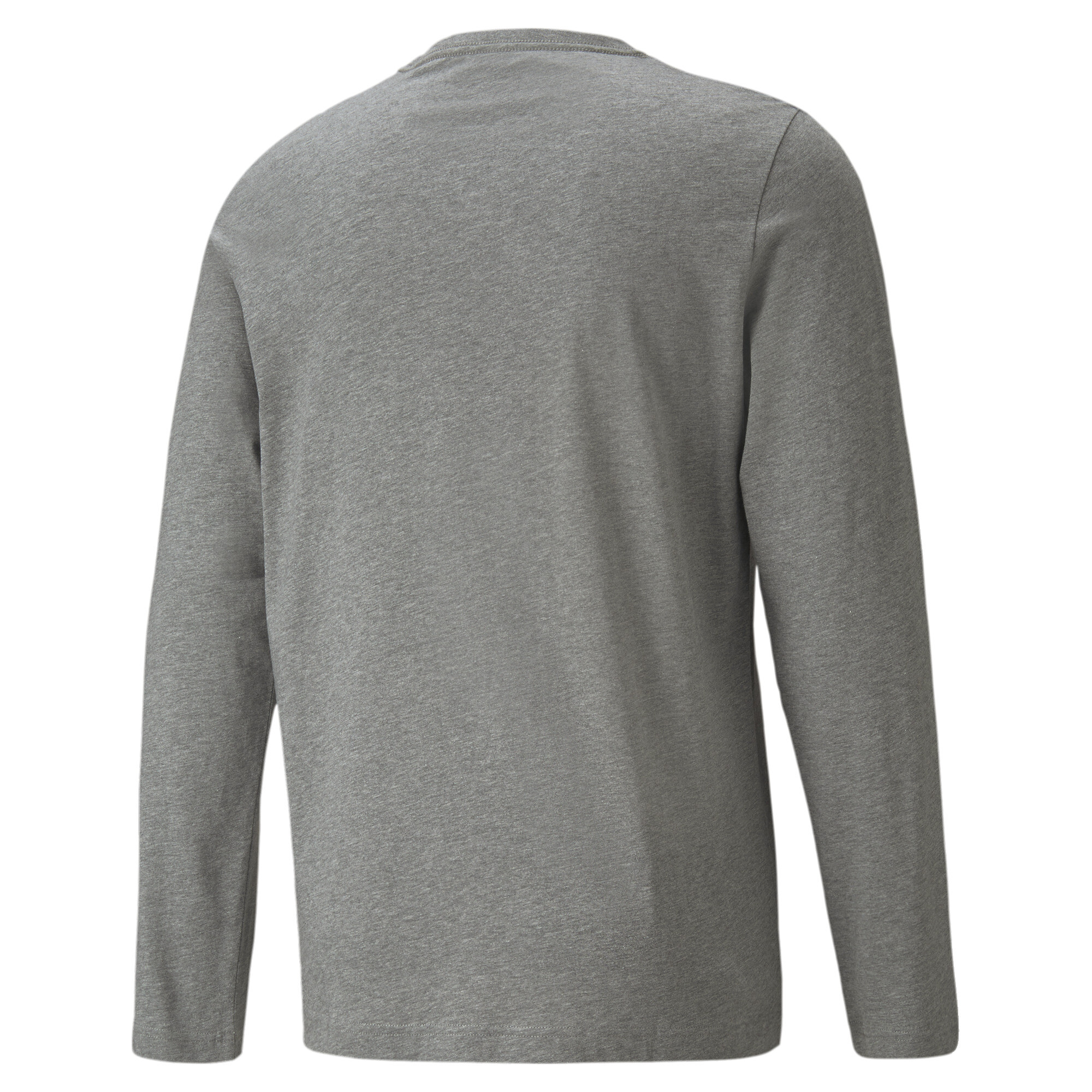 Men's Puma Essentials Long Sleeve T-Shirt, Gray, Size XL, Clothing