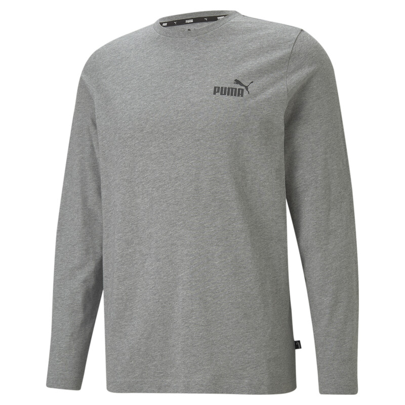 Men's PUMA Long Sleeve Regular Fit T-Shirt, Gray