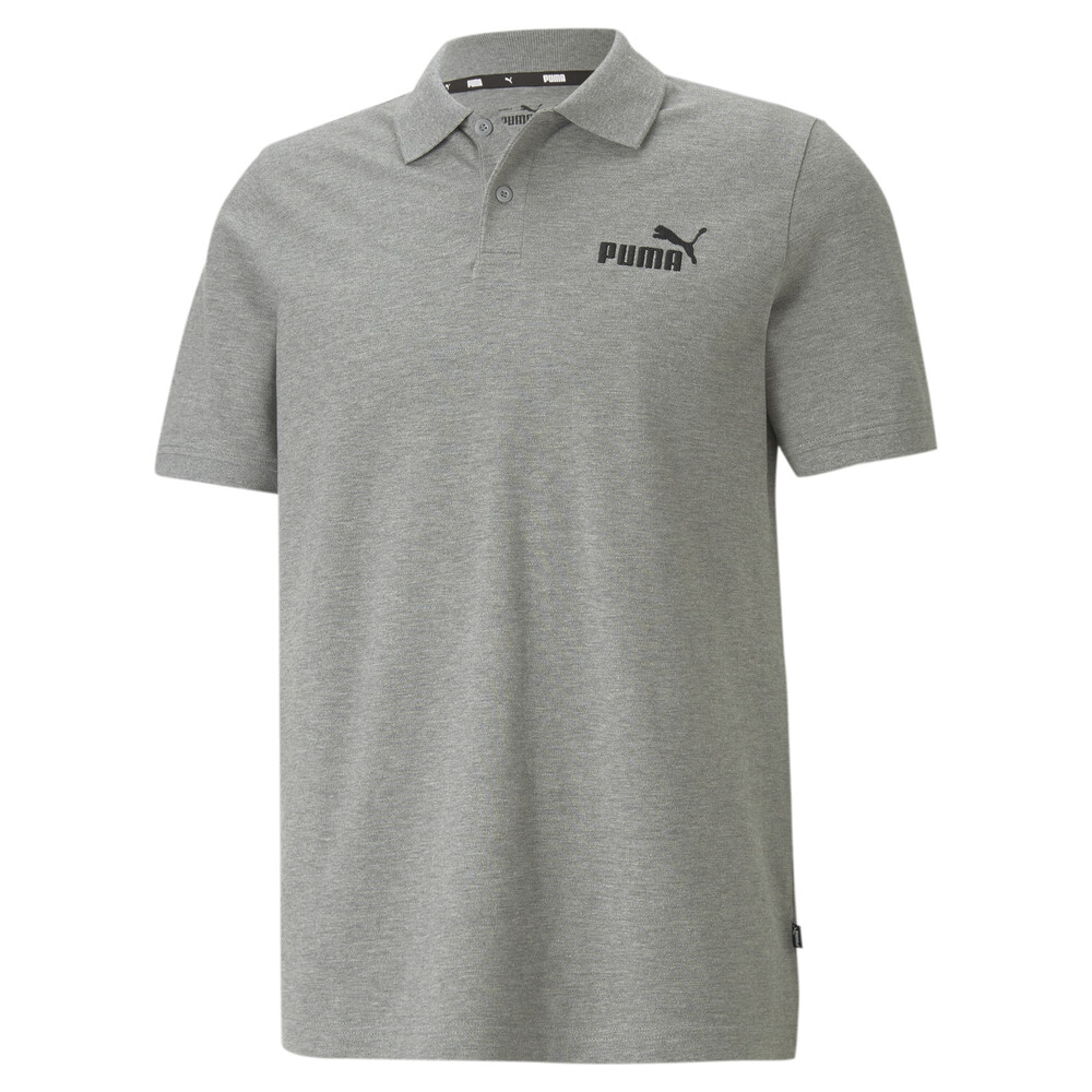 Essentials Pique Men's Polo Shirt | Gray - PUMA