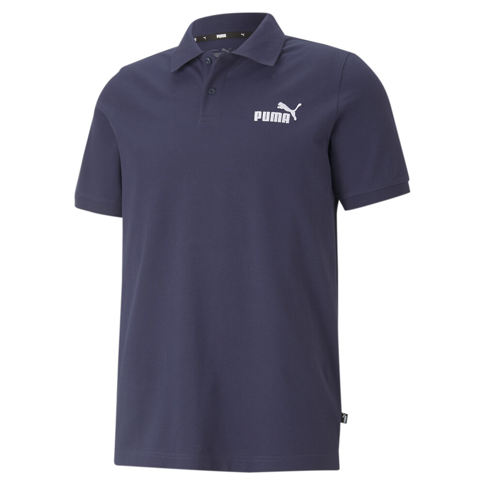 Essentials Pique Men's Polo Shirt | Blue - PUMA