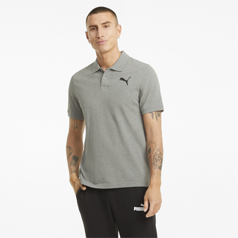 

Men's PUMA Pique Regular Fit Polo Shirt, Gray