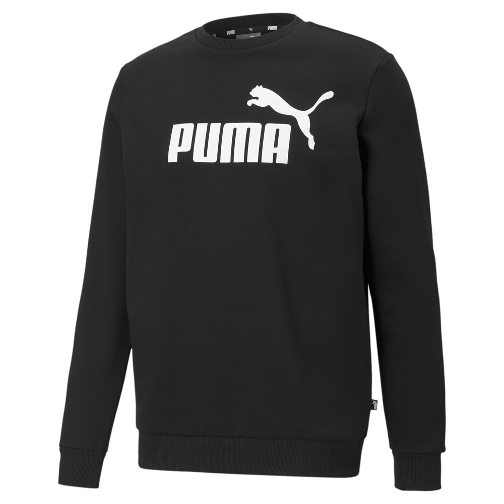 фото Толстовка essentials big logo crew neck men's sweater puma