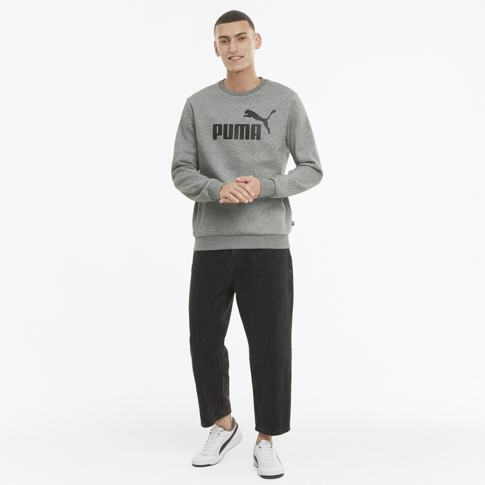 фото Толстовка essentials big logo crew neck men's sweater puma