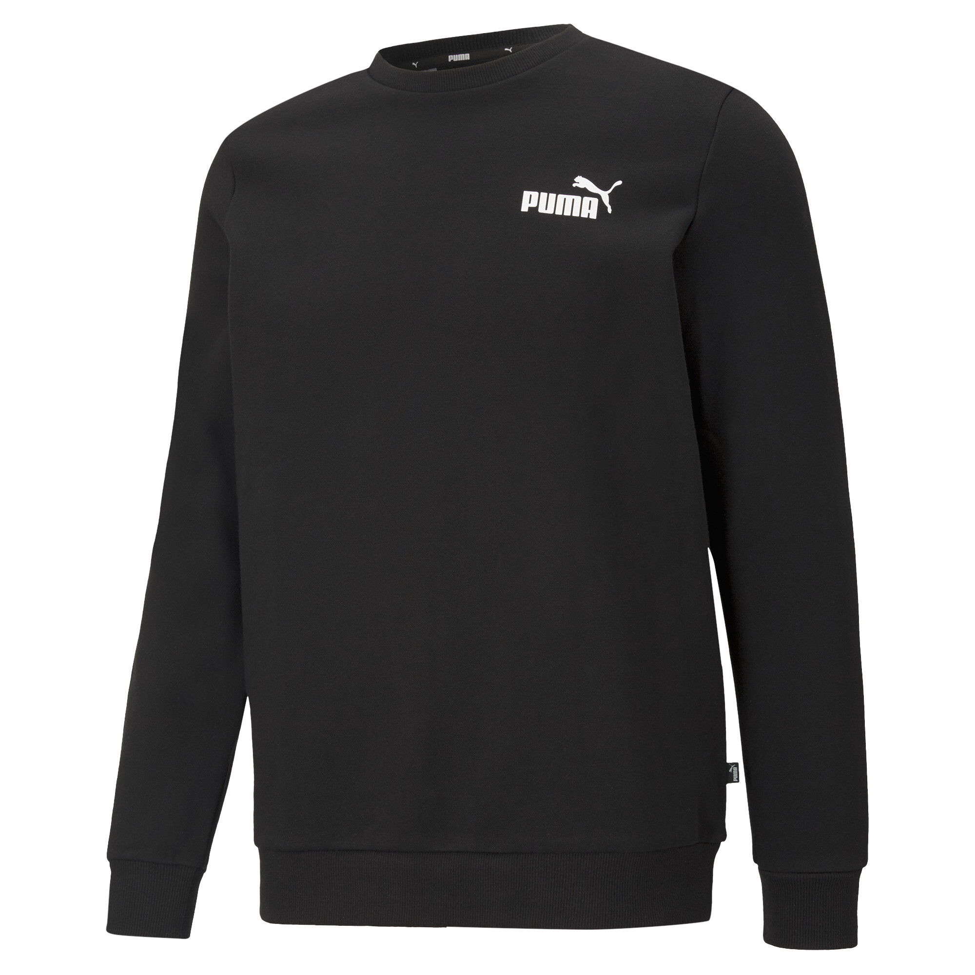 Men's Puma Essentials Small Logo Crew Neck Sweatshirt, Black, Size 3XL, Lifestyle