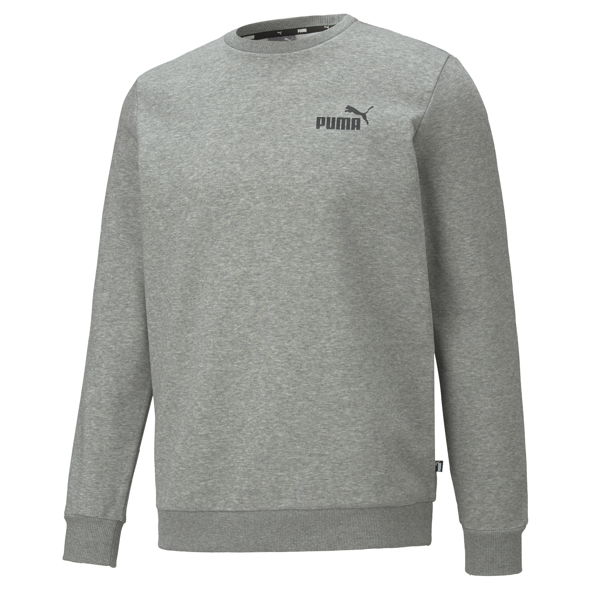 Men's Puma Essentials Small Logo Crew Neck Sweatshirt, Gray, Size M, Lifestyle