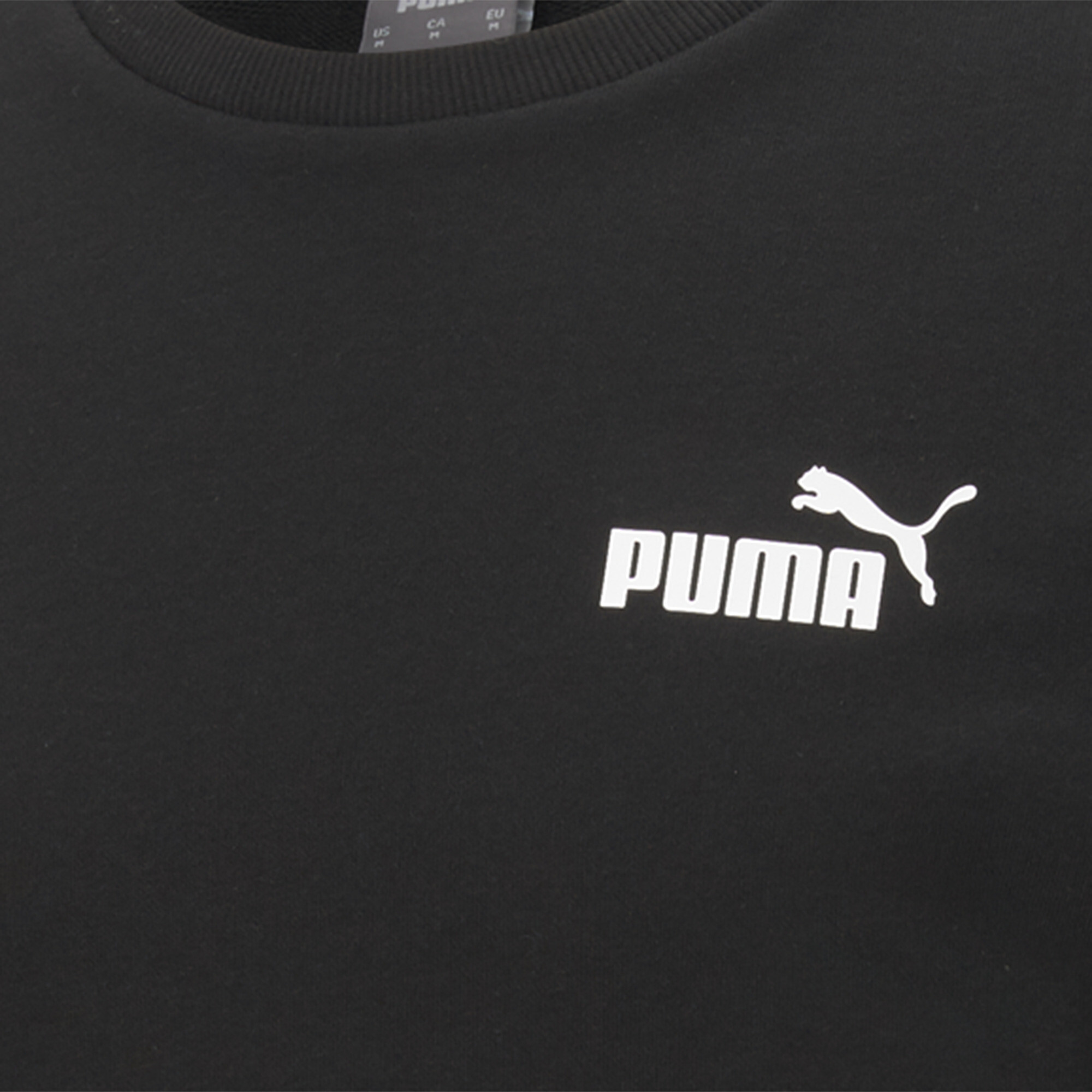 Men's Puma Essentials Small Logo Sweatshirt, Black, Size 3XL, Lifestyle