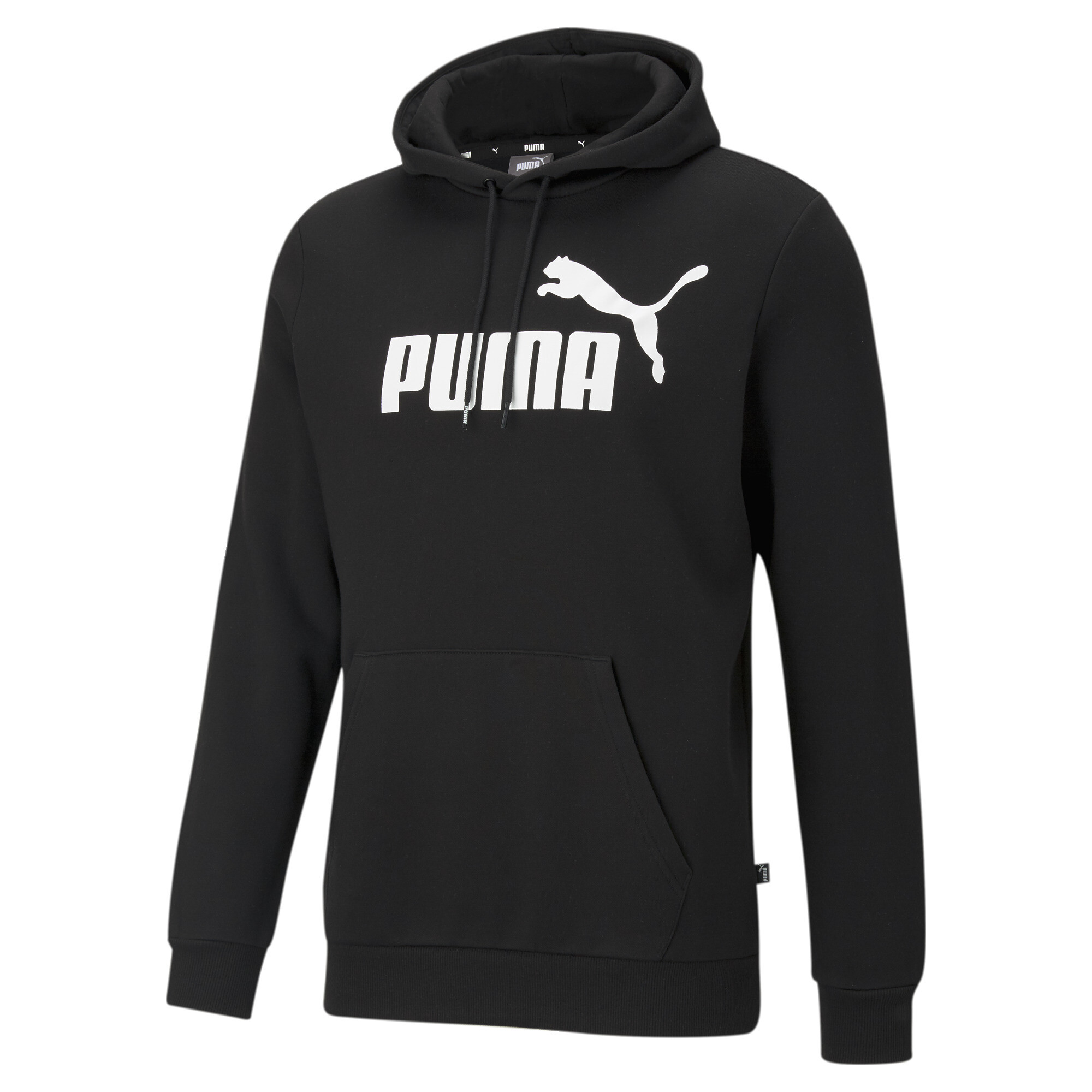 Men's Puma Essentials Big Logo Hoodie, Black, Size XXL, Clothing