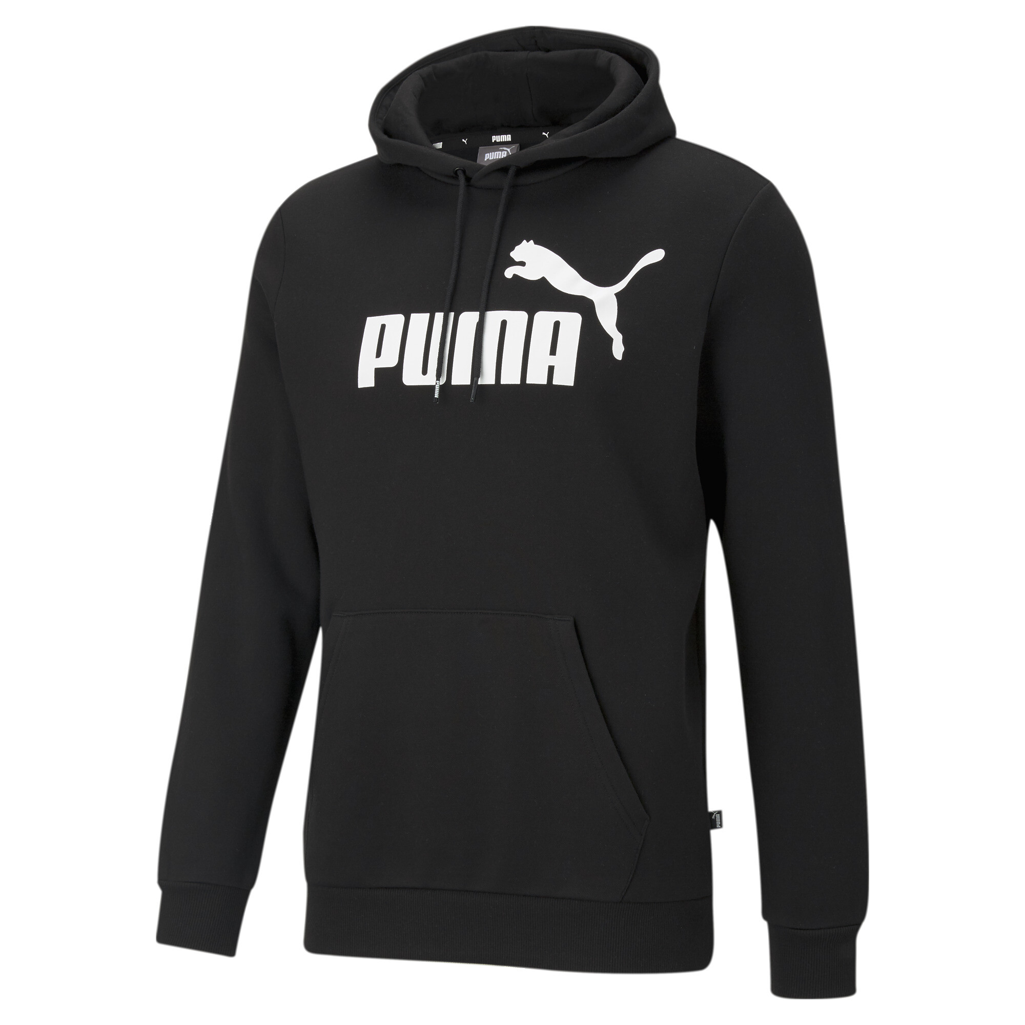 Men's Puma Essentials Big Logo Hoodie, Black, Size S, Clothing