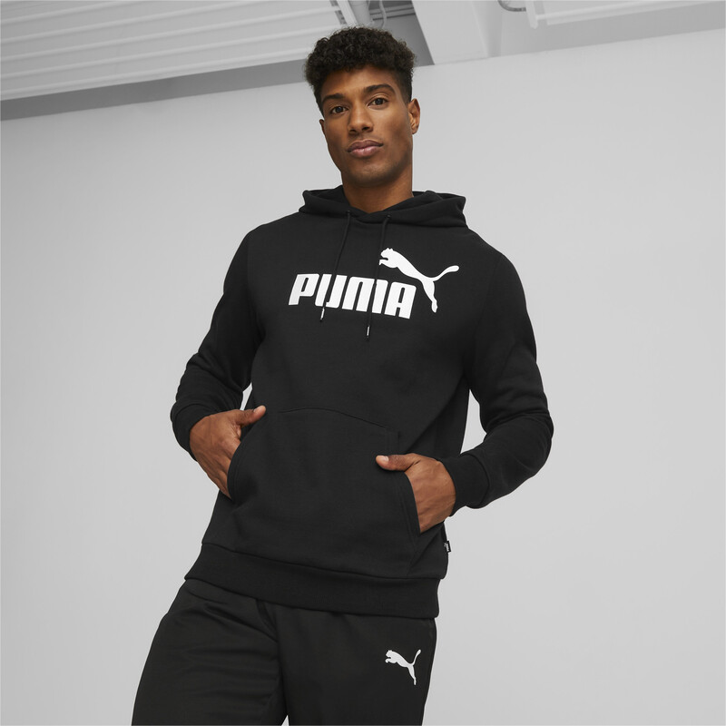 

Men's PUMA Essential Big Logo Regular Fit Hoodie, Black