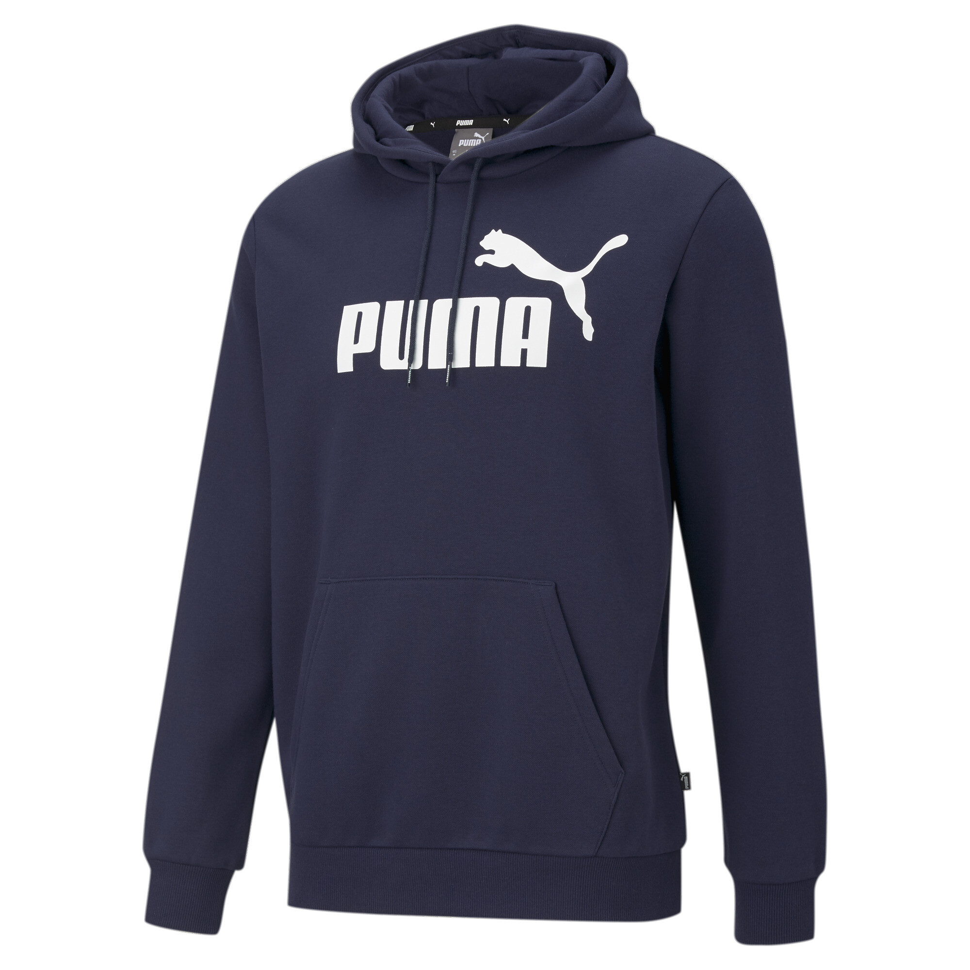 Puma Essentials Big Logo Hoodie Herren | Mit Logo Print | Peacoat | Größe: M