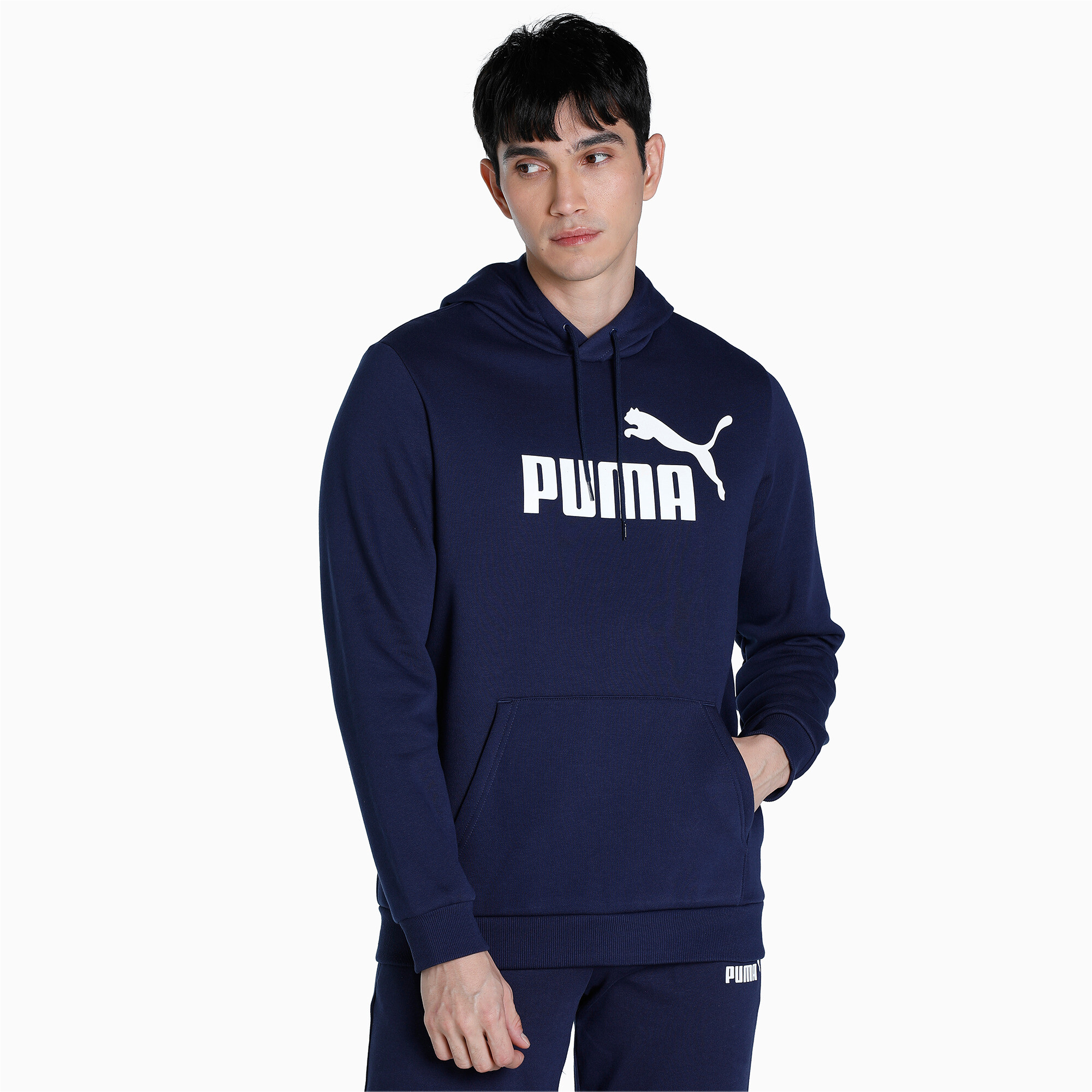 Conjunto Moletom Puma Feel Good Sweat C/ Capuz Masculino - Cinza