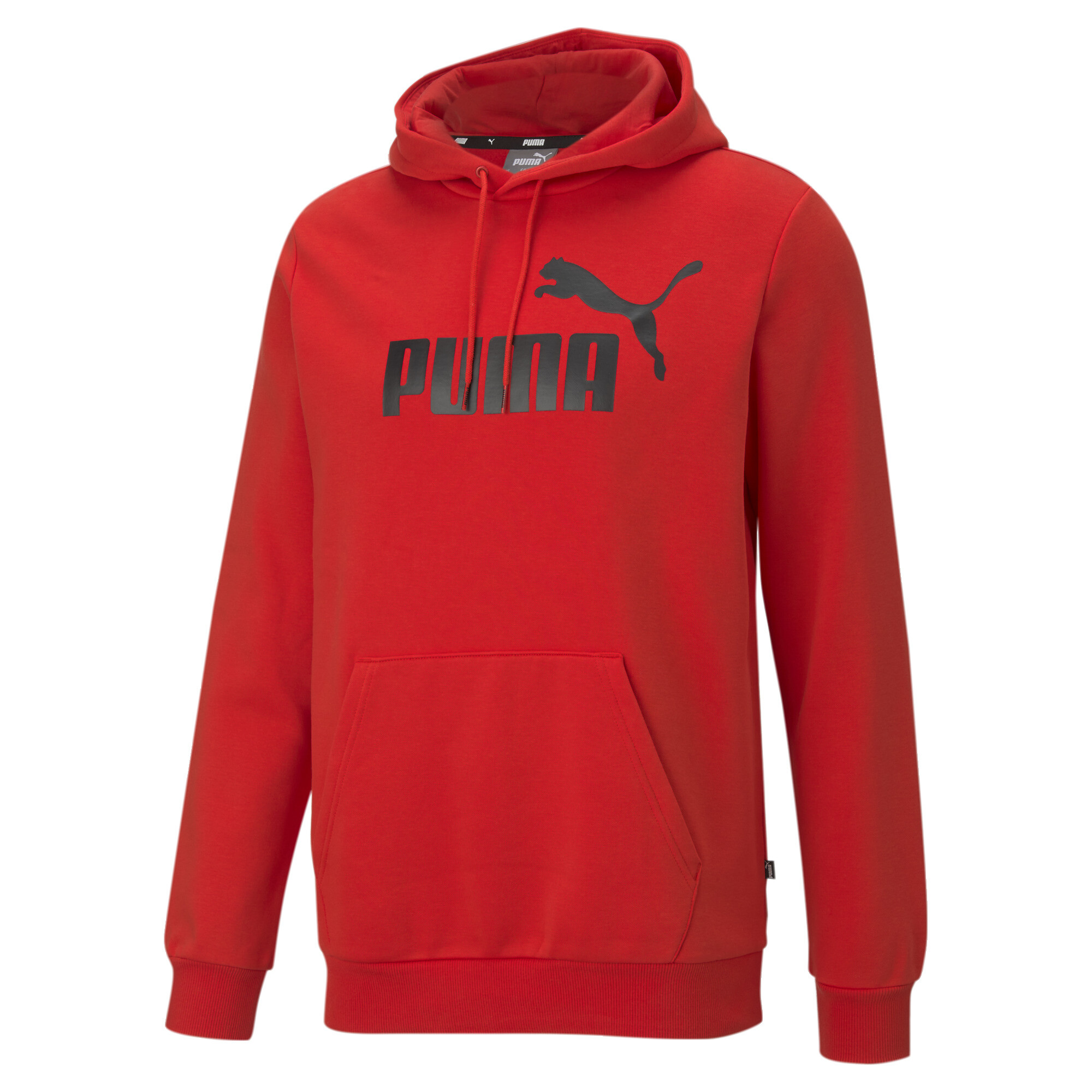 Men's Puma Essentials Big Logo Hoodie, Red, Size 3XL, Clothing