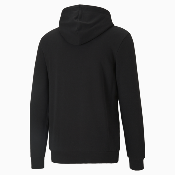 Essentials Big Logo Men's Hoodie, Puma Black, large-MEX