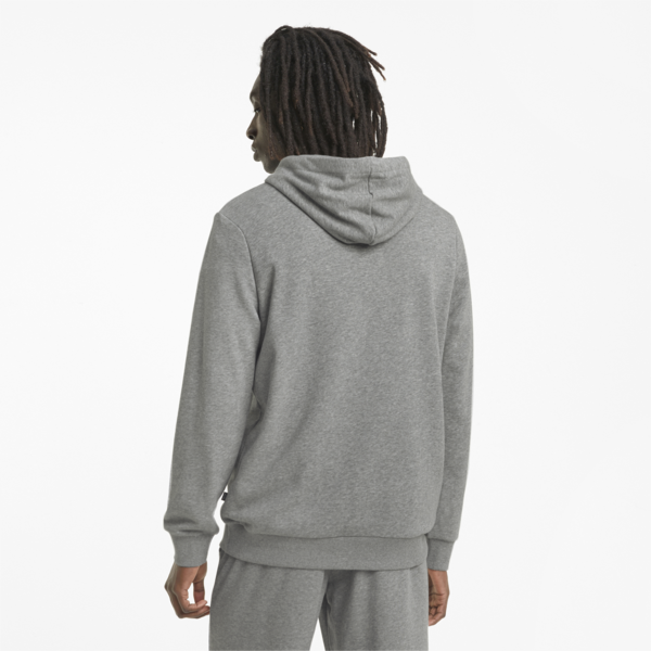 Essentials Big Logo Men's Hoodie, Medium Gray Heather, large-MEX