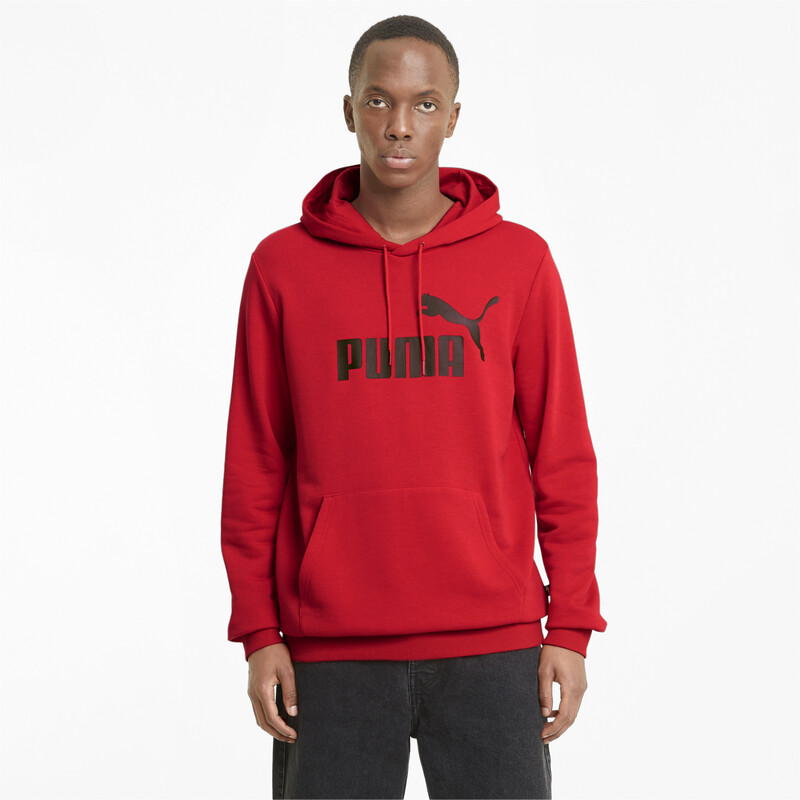 

Men's PUMA Essential Big Logo Regular Fit Hoodie, Red