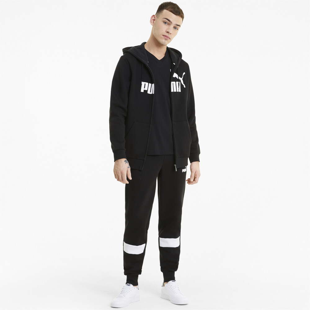 фото Толстовка essentials big logo full-zip men's hoodie puma