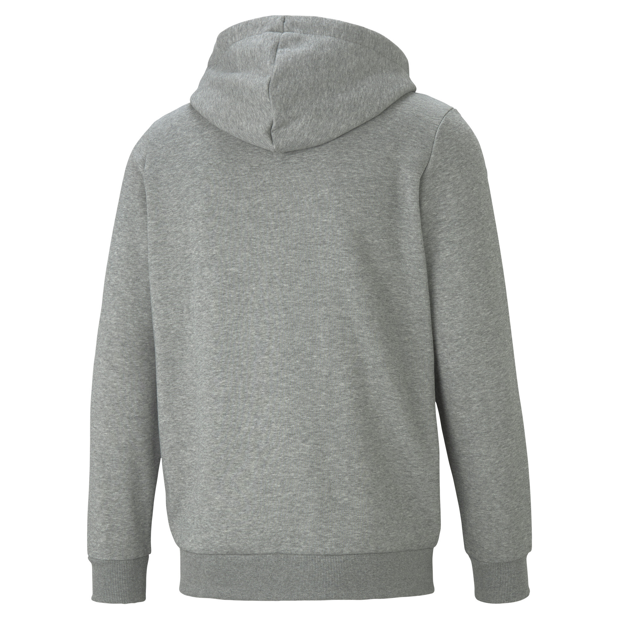 Men's Puma Essentials Full-Zip Logo Hoodie, Gray, Size 4XL, Clothing