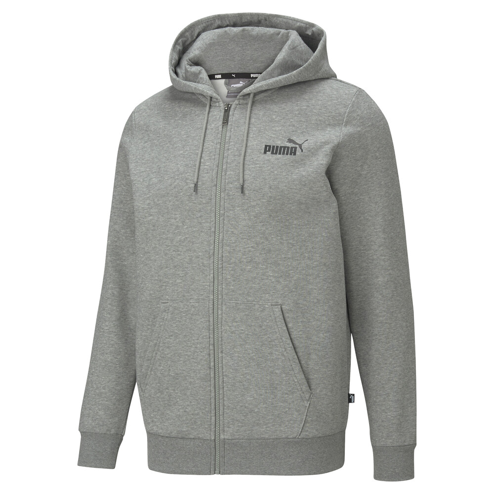фото Толстовка essentials full-zip logo men's hoodie puma
