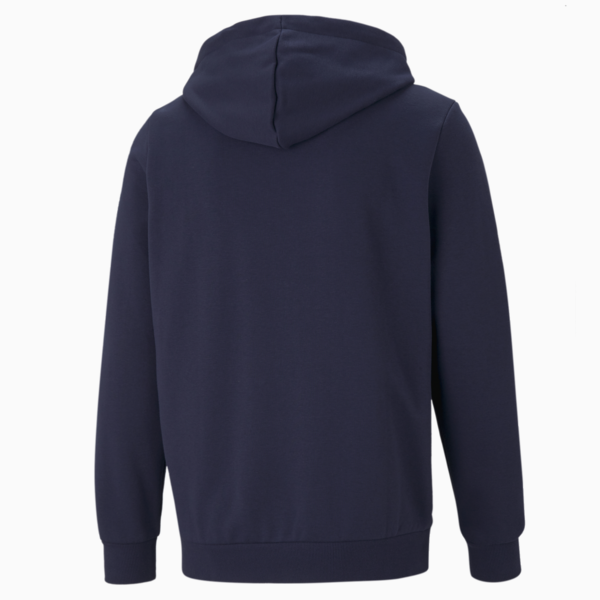 Essentials Full-Zip Logo Hoodie Men, Peacoat, large-ZAF