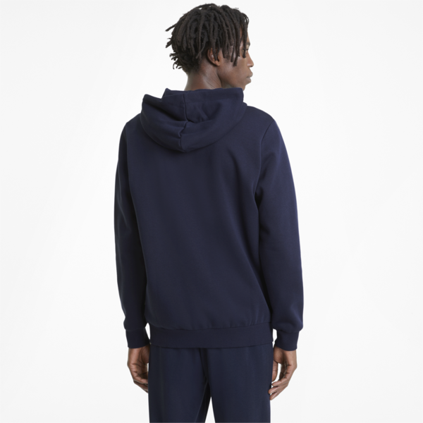 Essentials Full-Zip Logo Hoodie Men, Peacoat, large-ZAF
