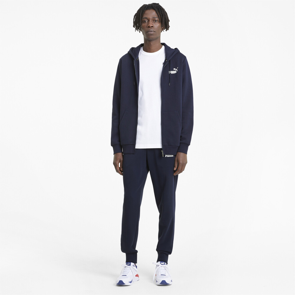 фото Толстовка essentials full-zip logo men's hoodie puma
