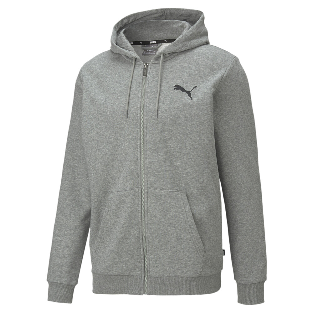 фото Толстовка essentials small logo full-zip men's hoodie puma