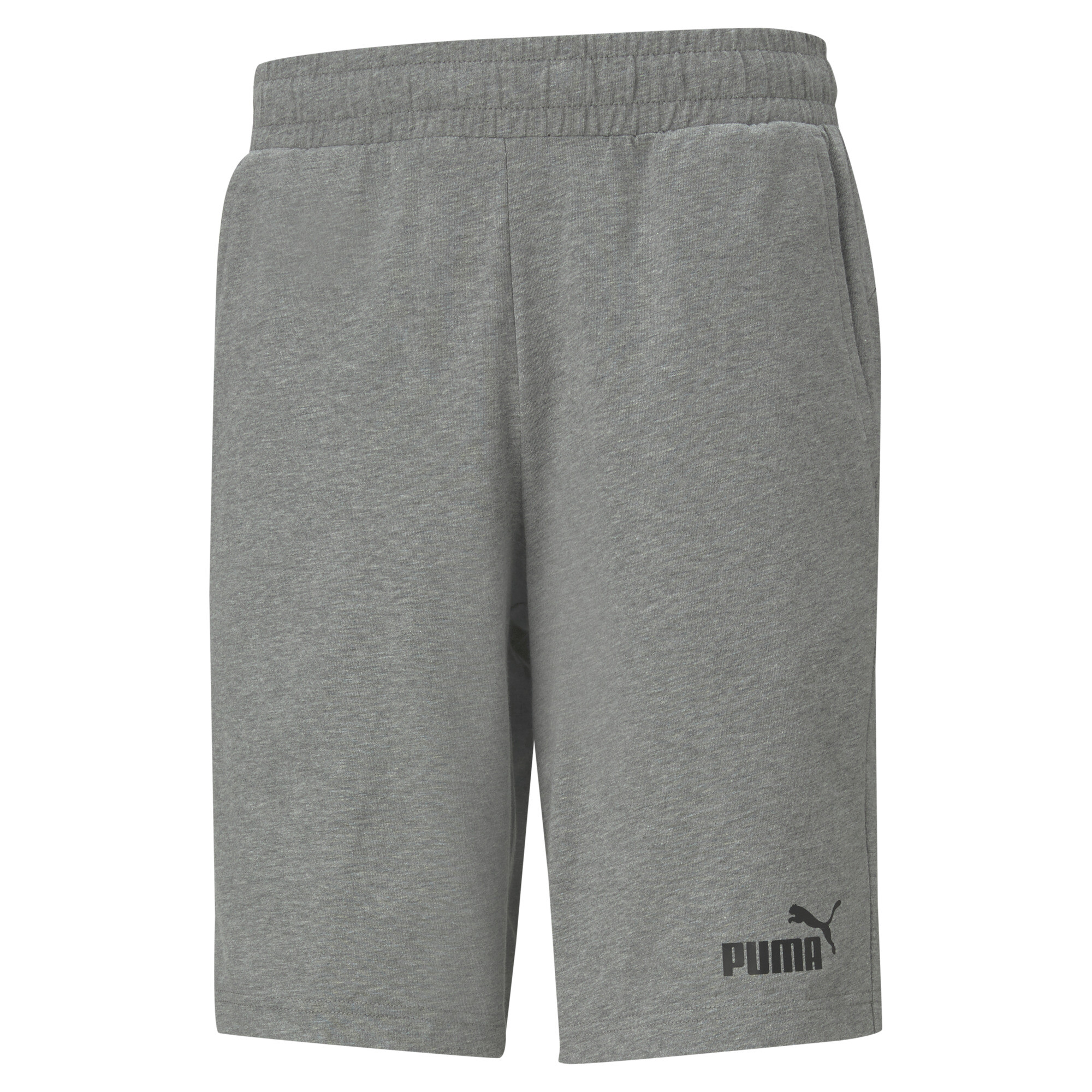 Men's Puma Essentials Jersey Shorts, Gray, Size M, Clothing